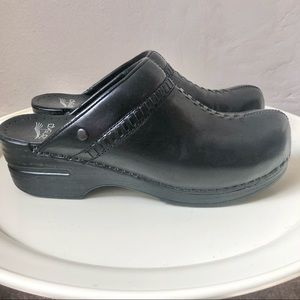 Dansko Ivy Open Back Leather Clogs